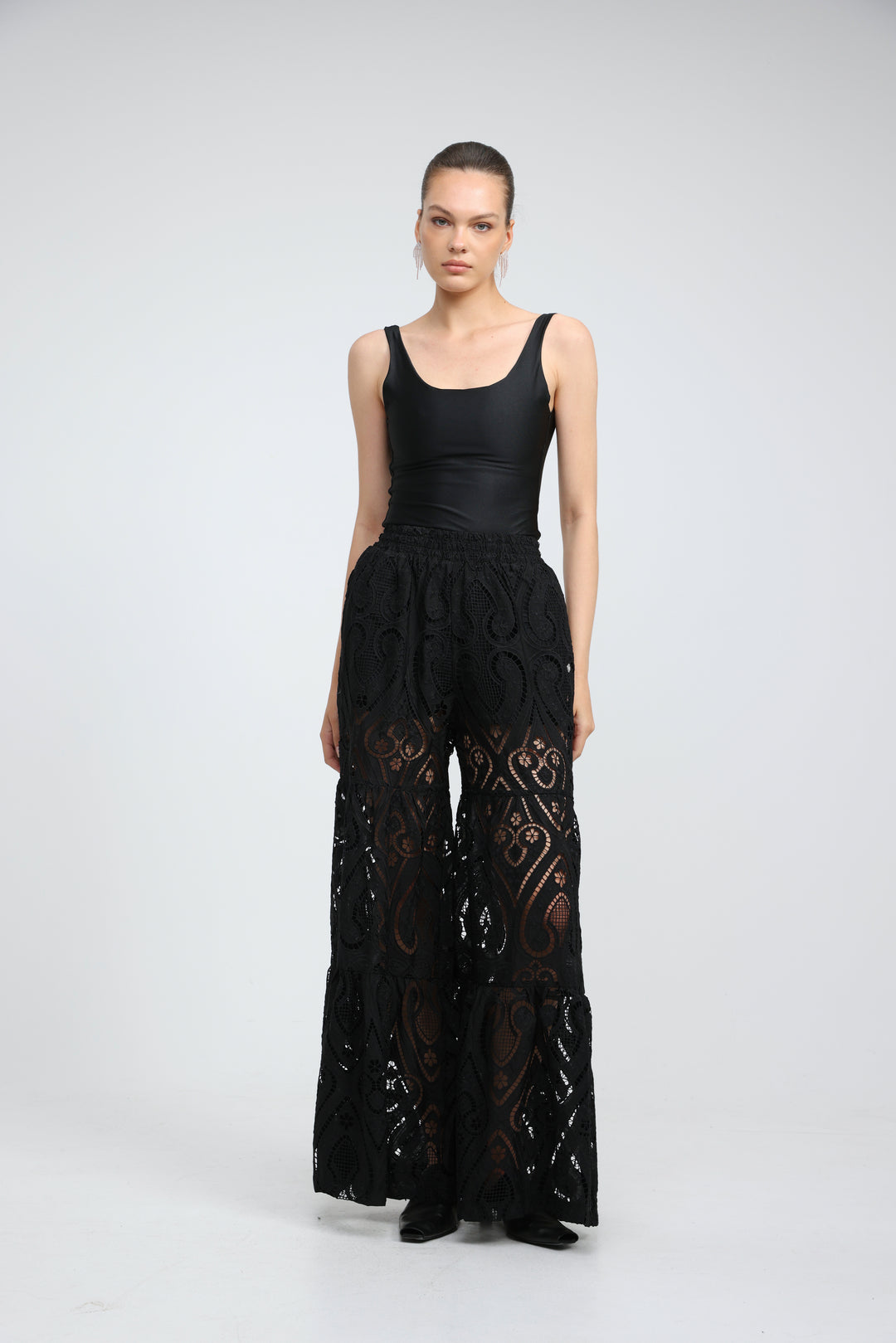 Dawn Black Lycra Bodysuit