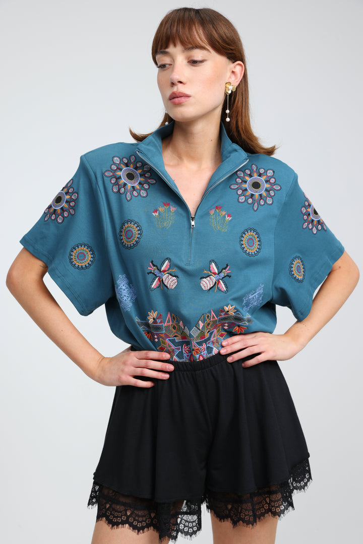 Devotion Blue Polo