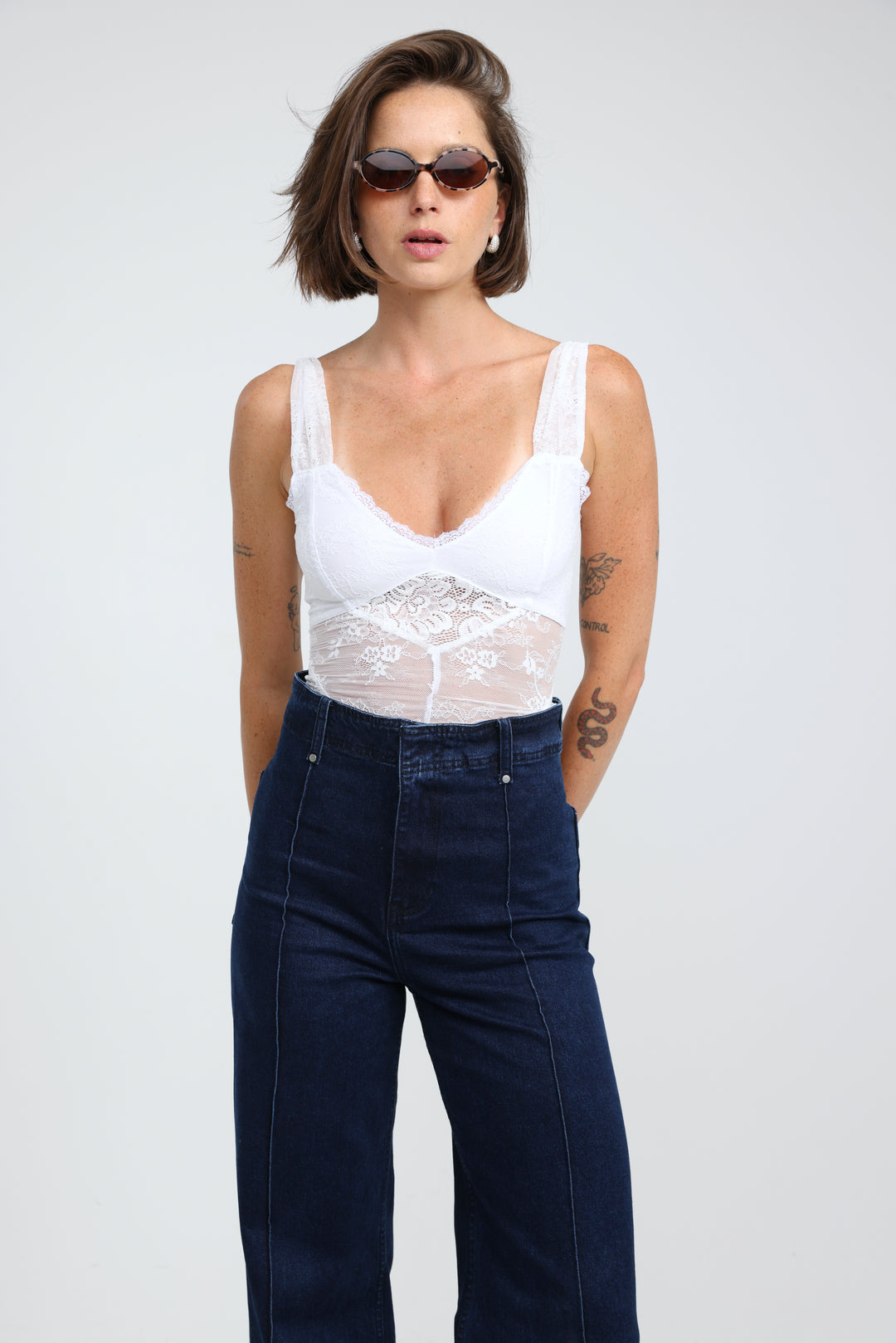Hypnotic White Bodysuit