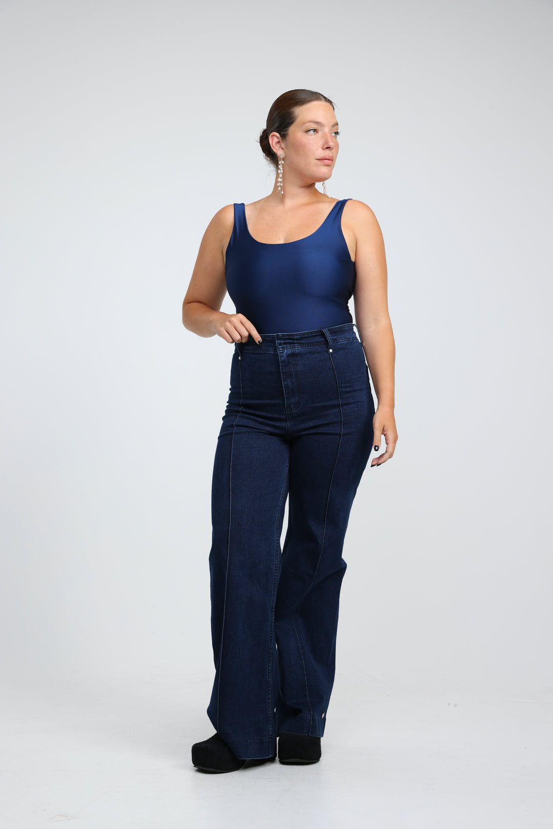 Dawn Black Lycra Bodysuit