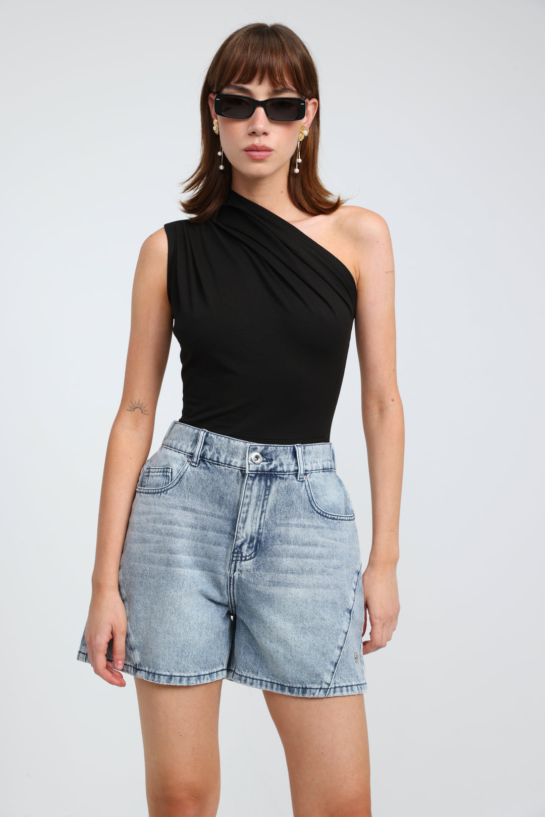 Star 811 Light Blue Denim Shorts