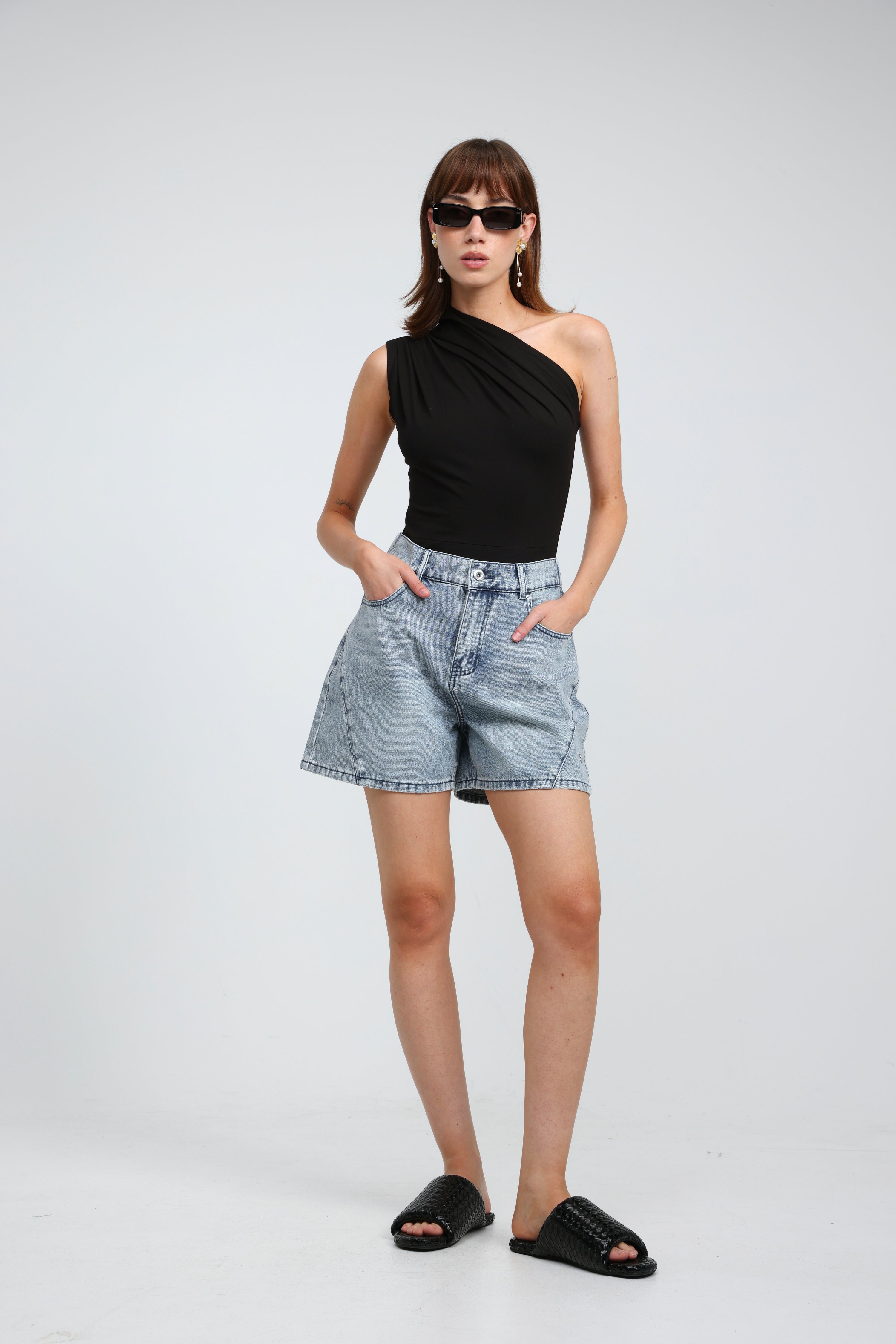 Star 811 Light Blue Denim Shorts – SEESTARZ