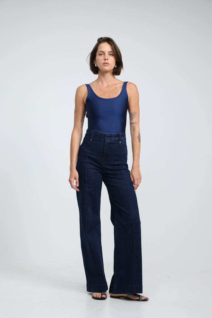 Dawn Navy Lycra Bodysuit