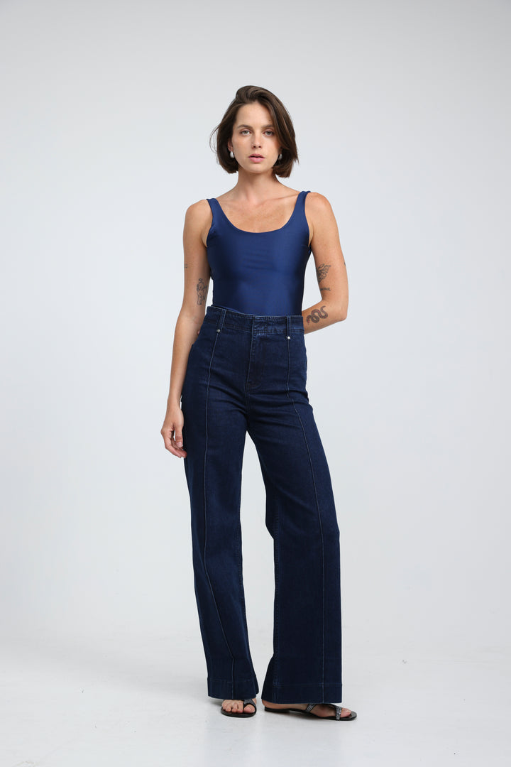 Dawn Navy Lycra Bodysuit