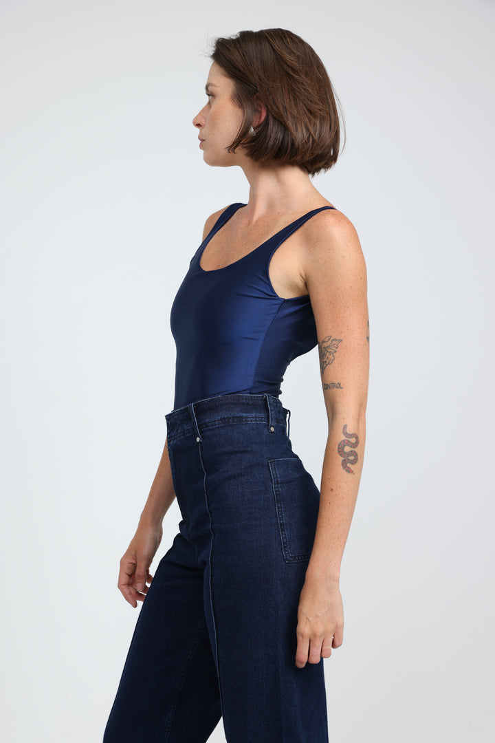 Dawn Navy Lycra Bodysuit