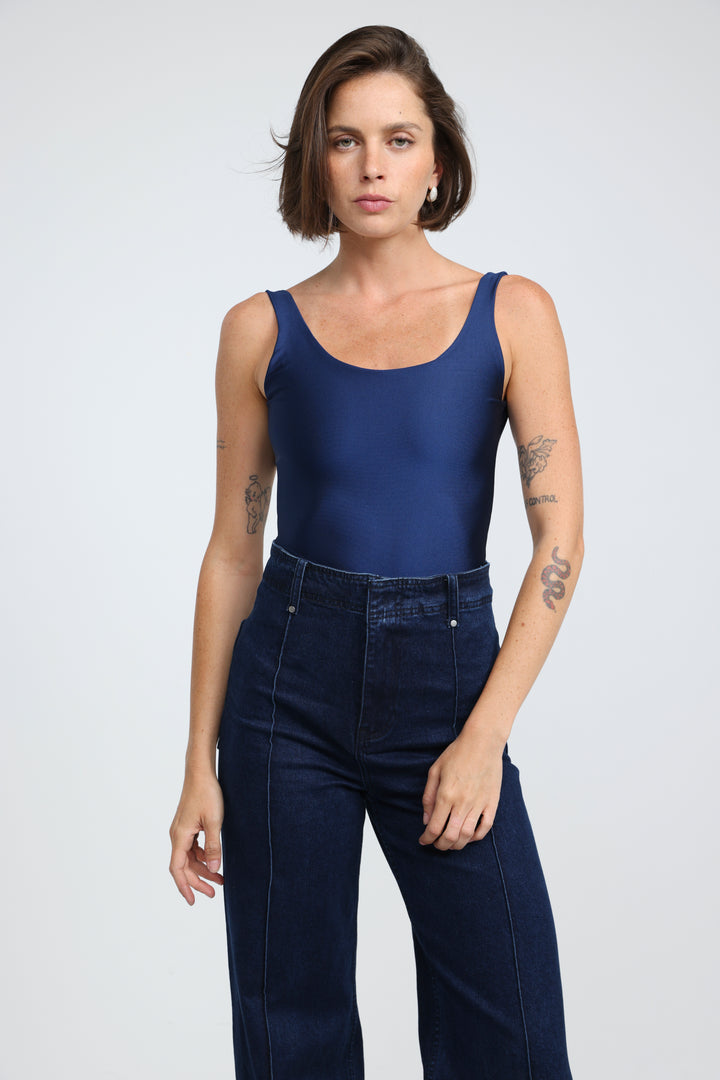 Dawn Navy Lycra Bodysuit