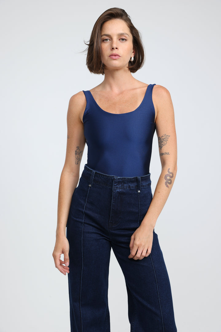 Dawn Navy Lycra Bodysuit