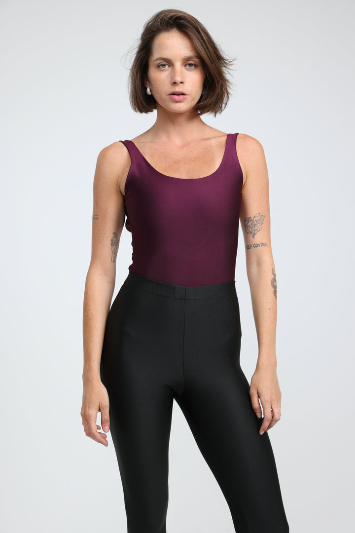 Dawn Wine Lycra Bodysuit