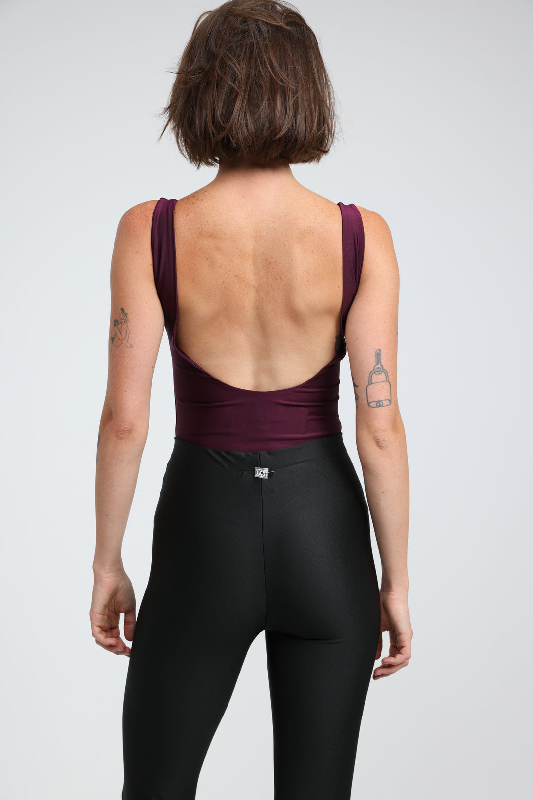 Dawn Wine Lycra Bodysuit