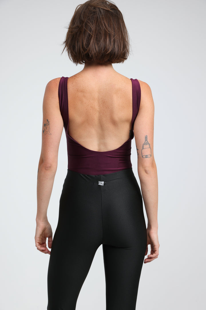 Dawn Wine Lycra Bodysuit