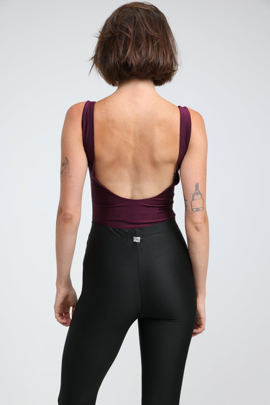 Dawn Wine Lycra Bodysuit
