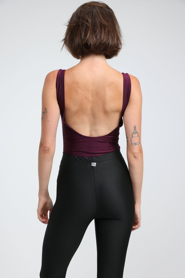 Dawn Wine Lycra Bodysuit