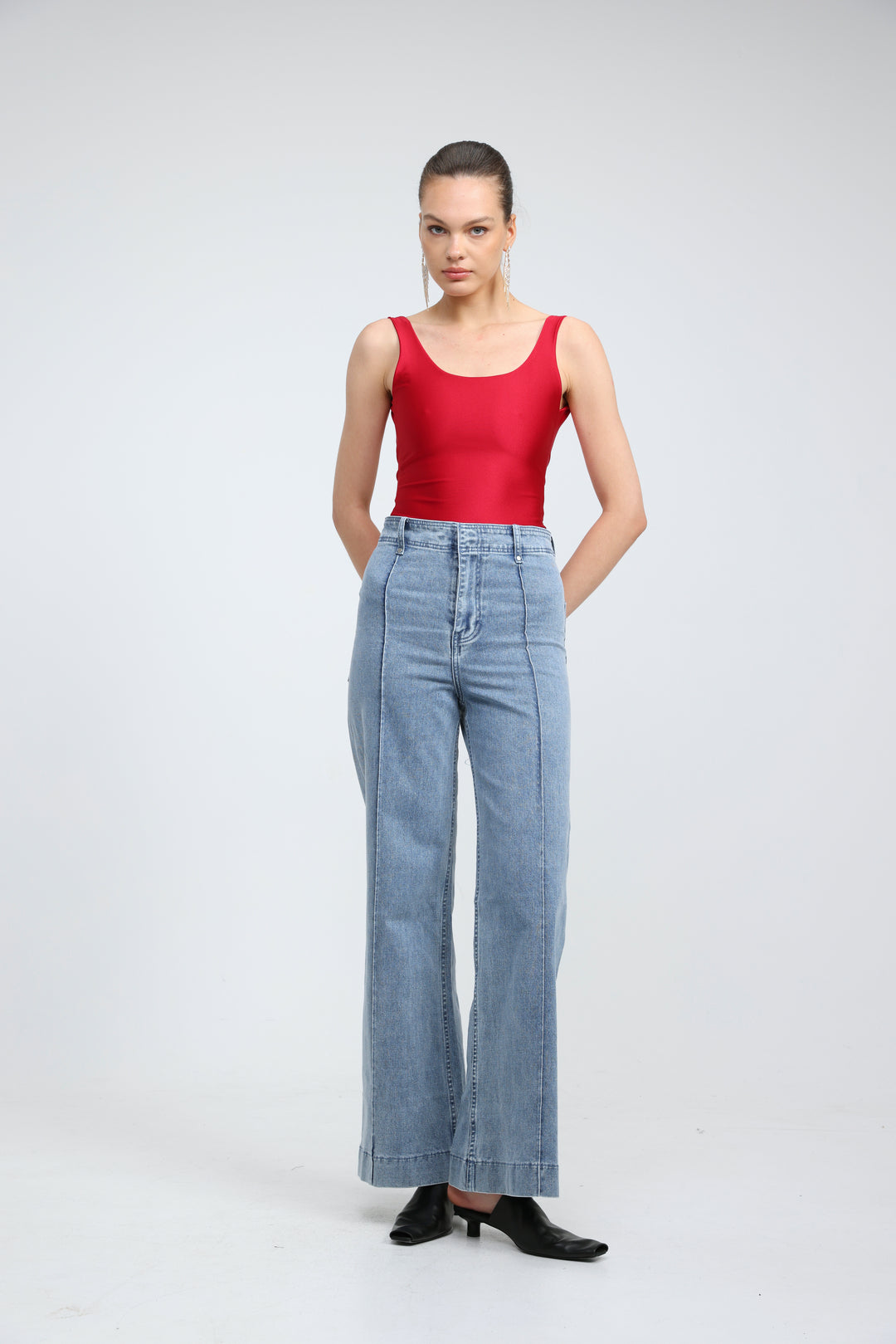 Dawn Red Lycra Bodysuit