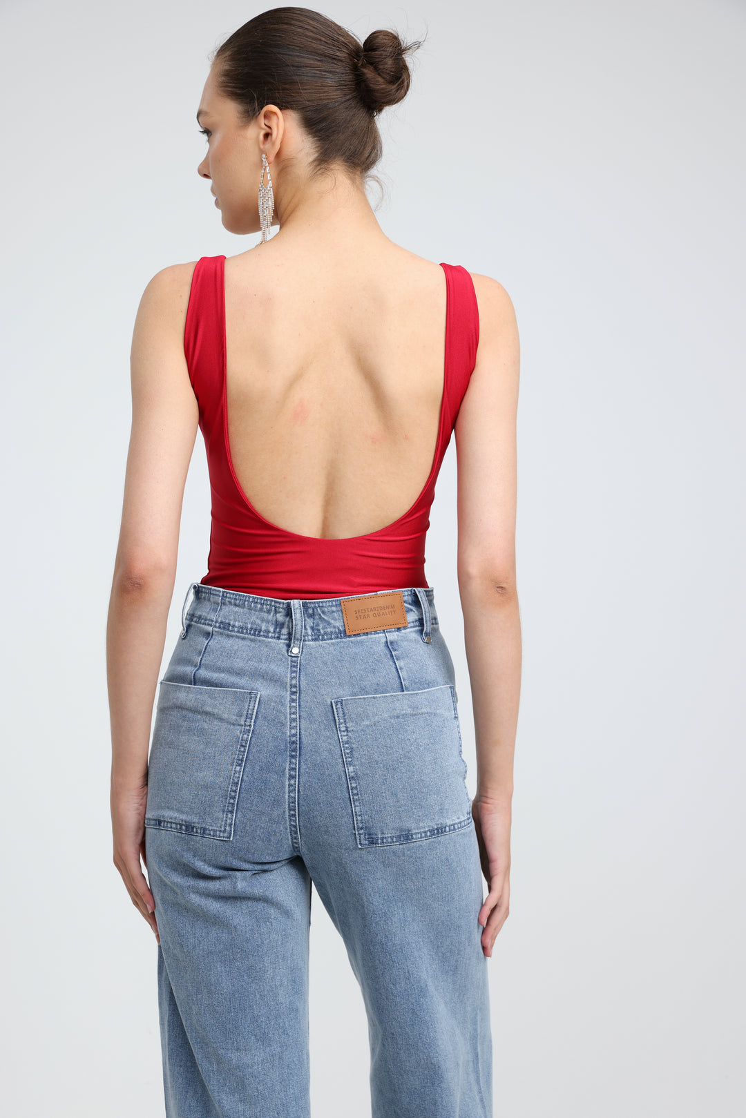 Dawn Red Lycra Bodysuit