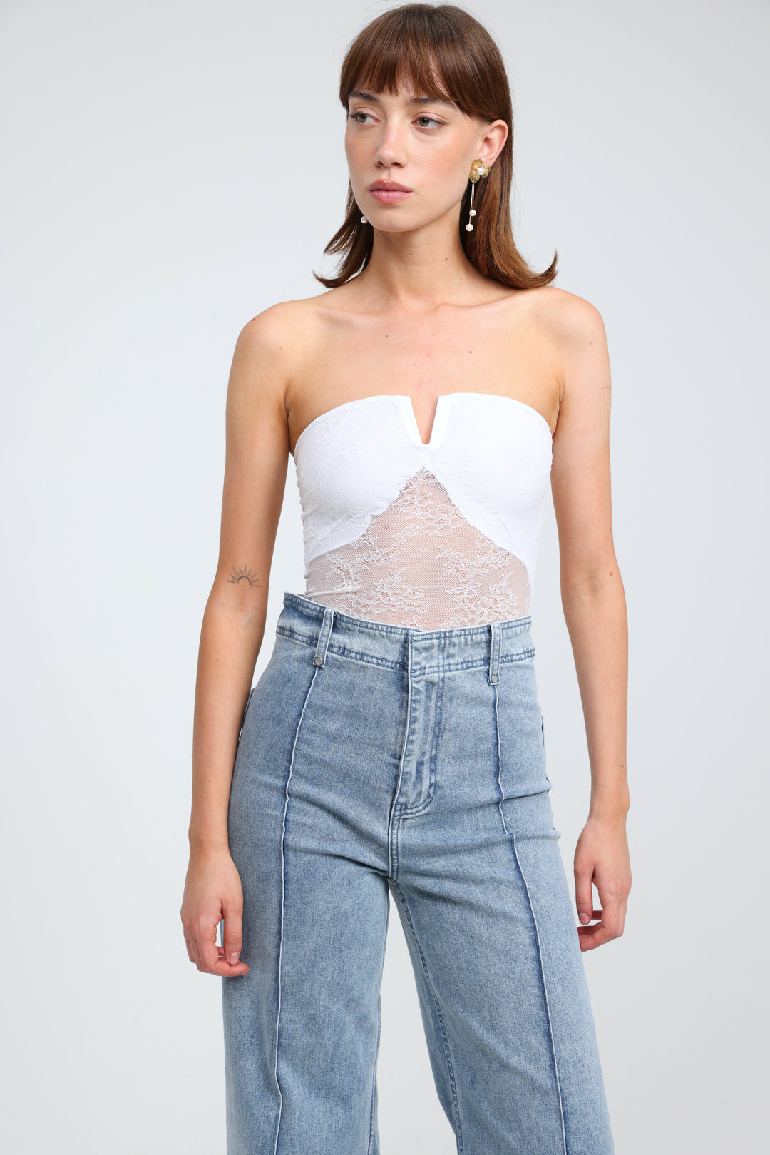Fantasy White Lace Bodysuit