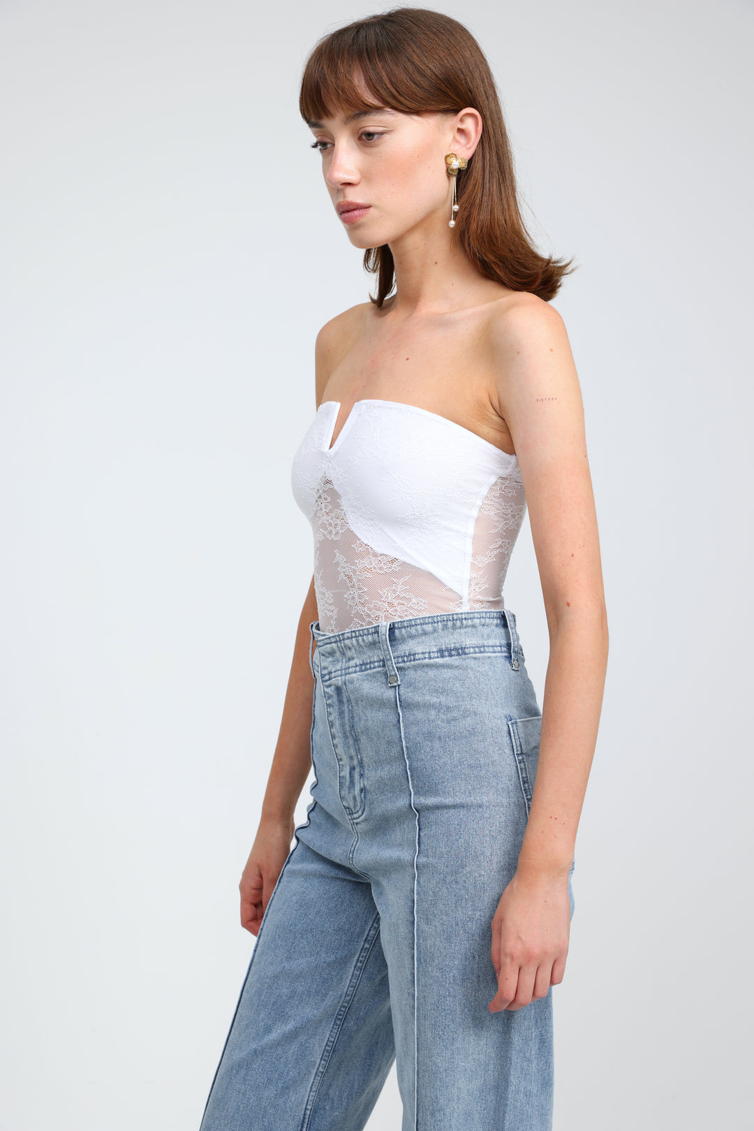 Fantasy White Lace Bodysuit