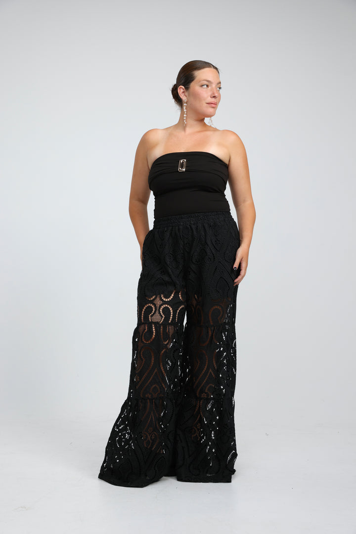 Icon Cream Strapless Top