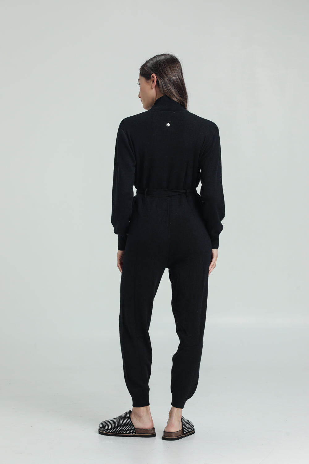 Knitted Black Jumpsuit