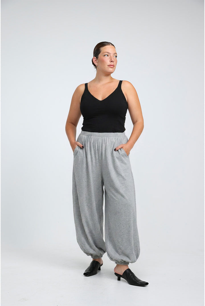 Clean50 Light Grey Balloon Joggers