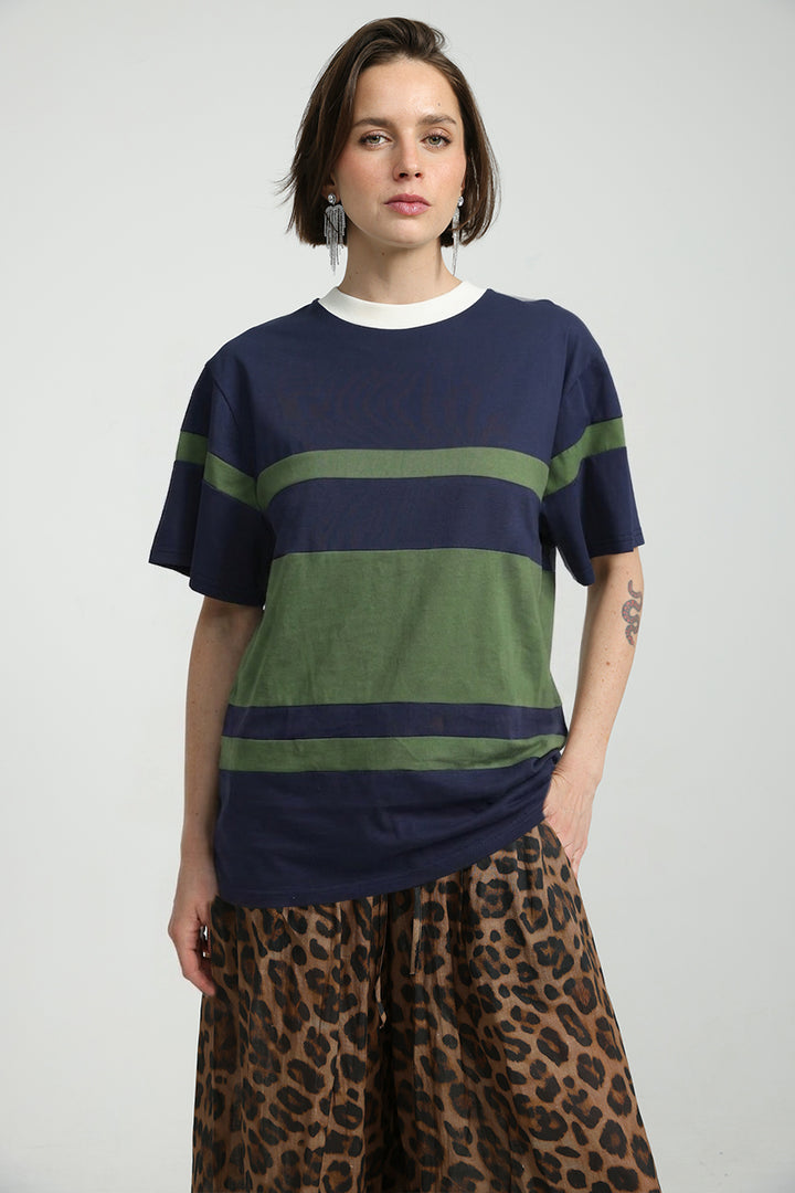 Harmony Navy/Green T-Shirt