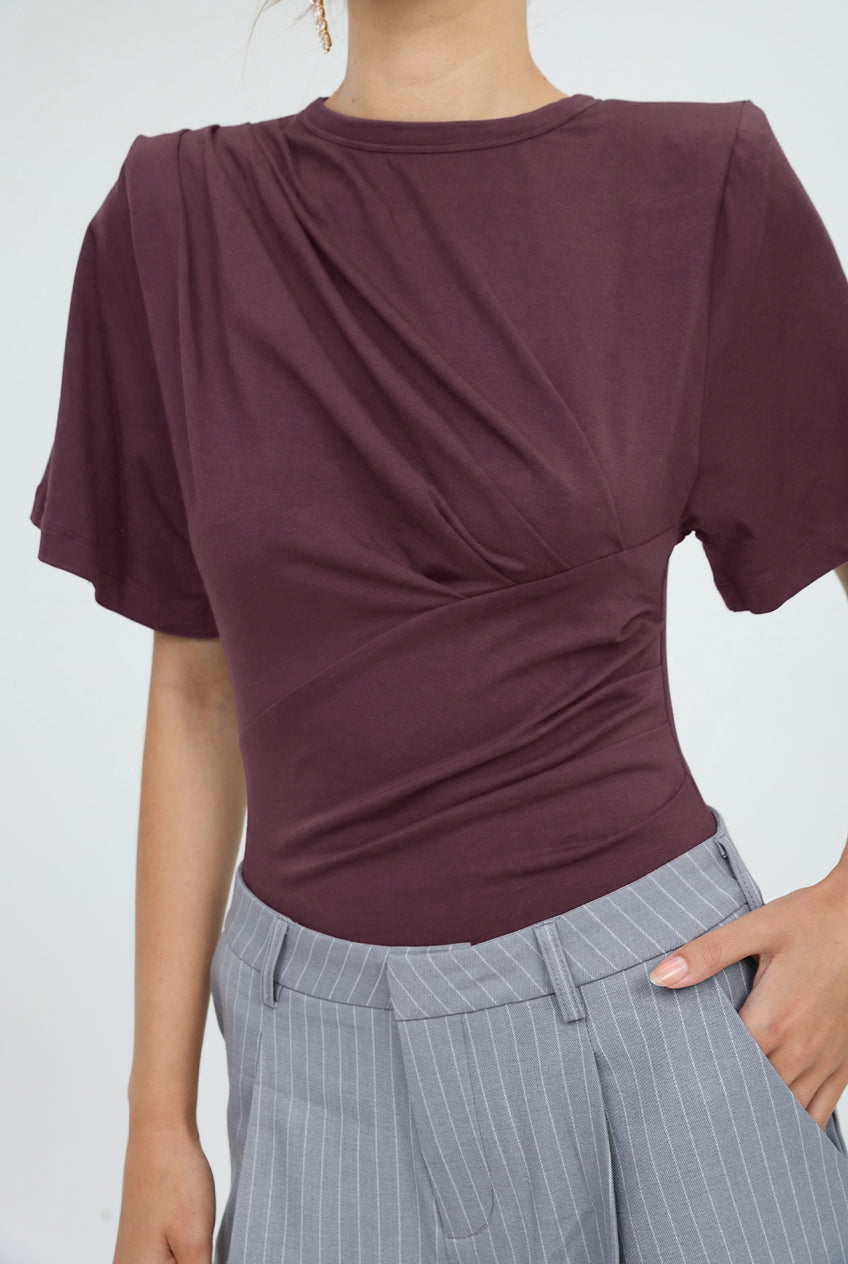 Priority Wine Bodysuit