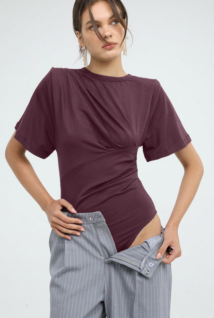 Priority Wine Bodysuit
