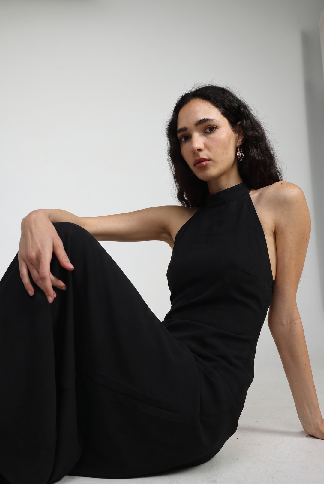 Folie Black Maxi Dress