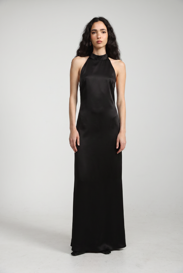 Folie Black Maxi Dress