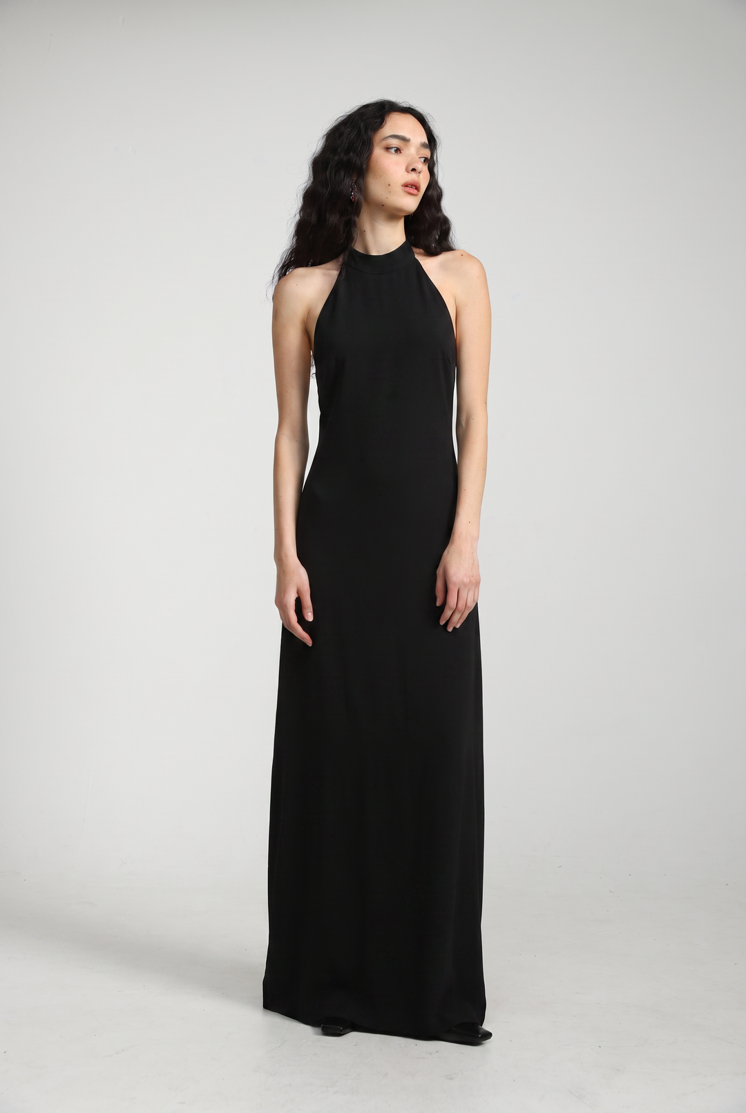 Folie Black Maxi Dress