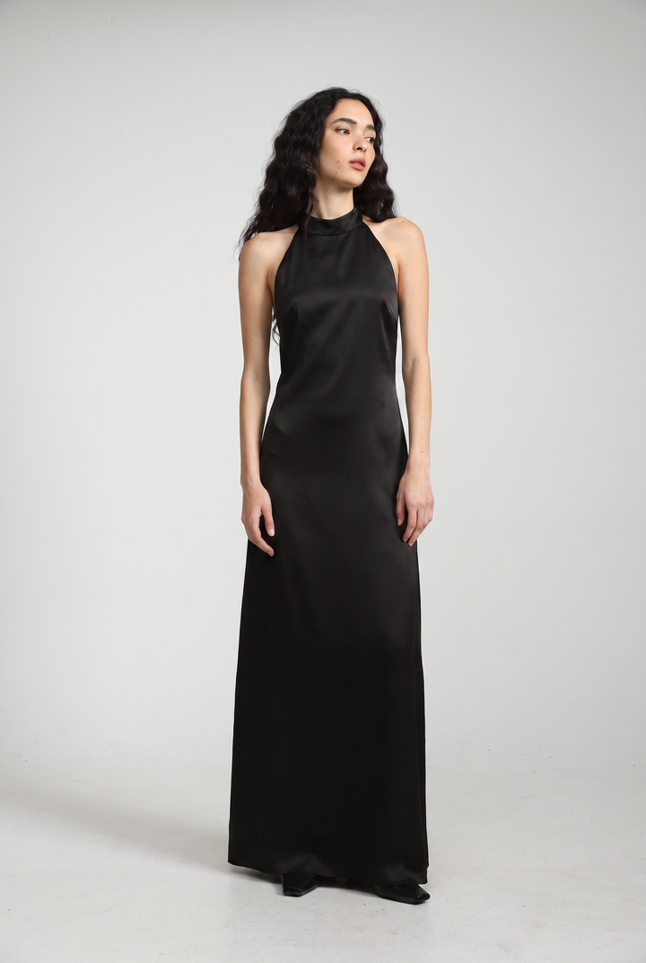 Folie Black Maxi Dress