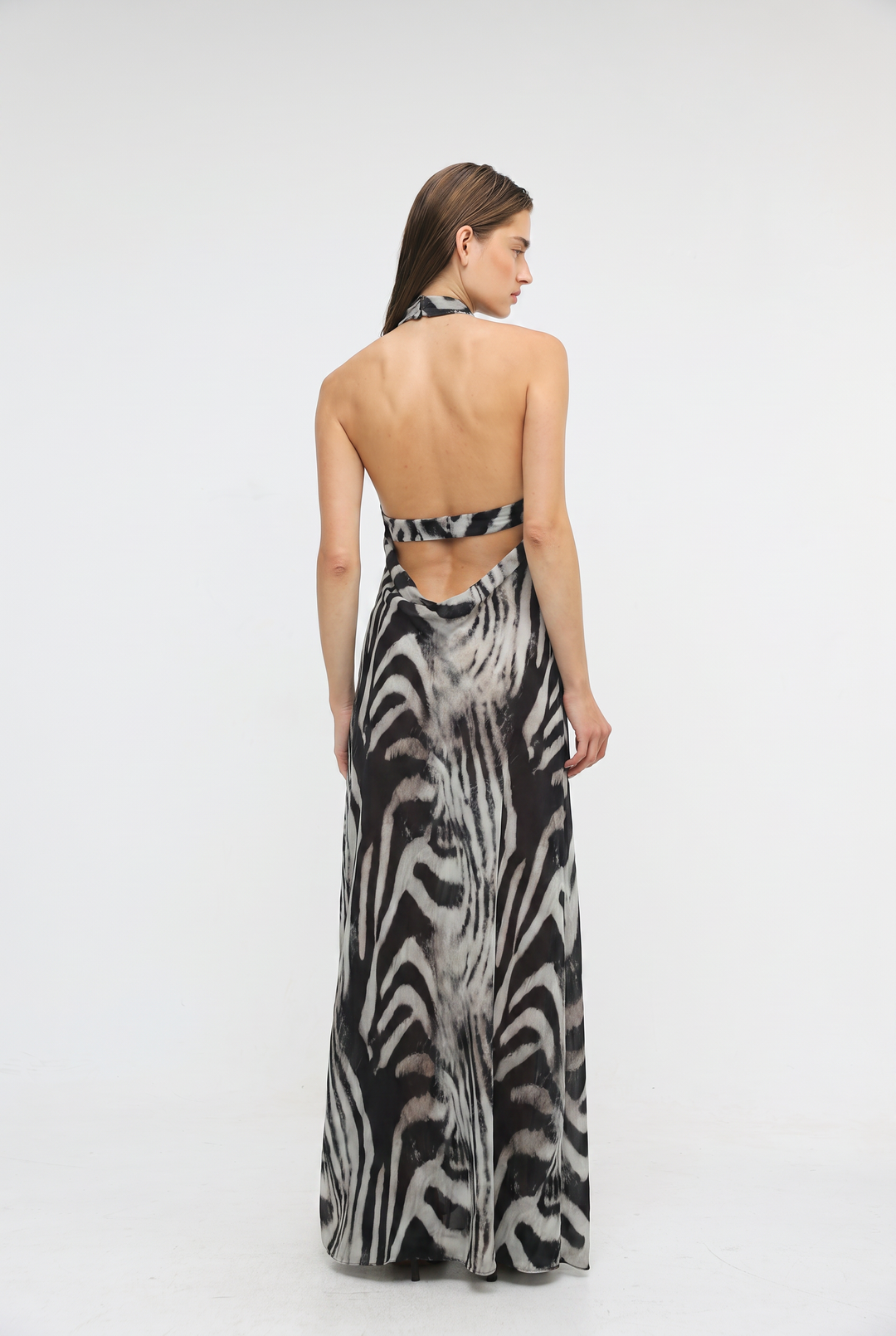 Folie Zebra Maxi Dress