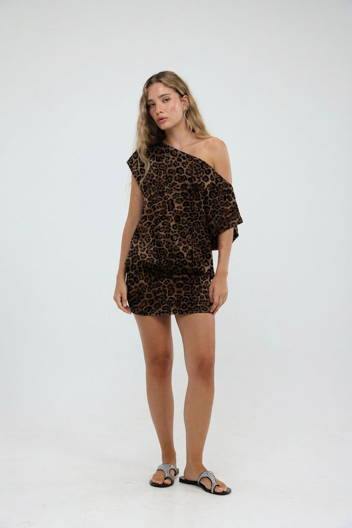 Drift Leopard Mini Dress