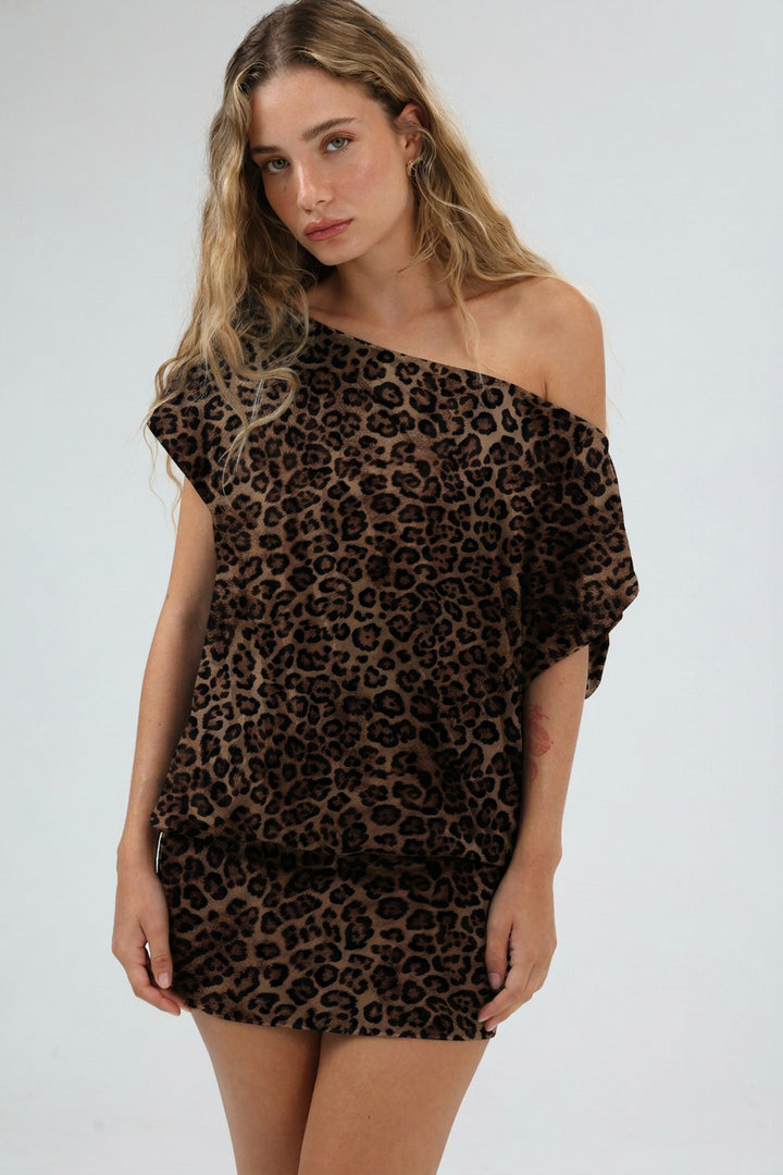 Drift Leopard Mini Dress