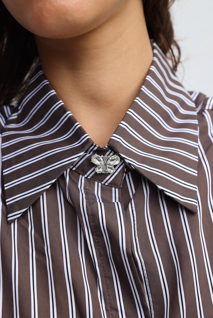 Crystal Butterfly Button