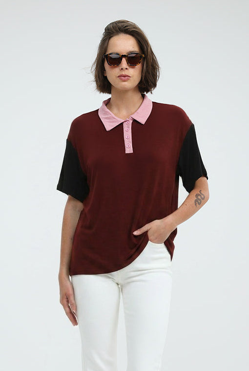 Friend Wine Polo T-Shirt