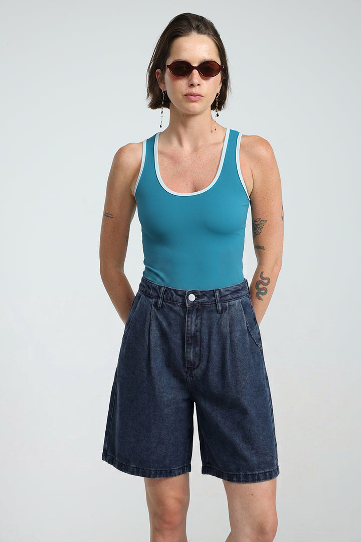 Redefine Blue Denim Shorts