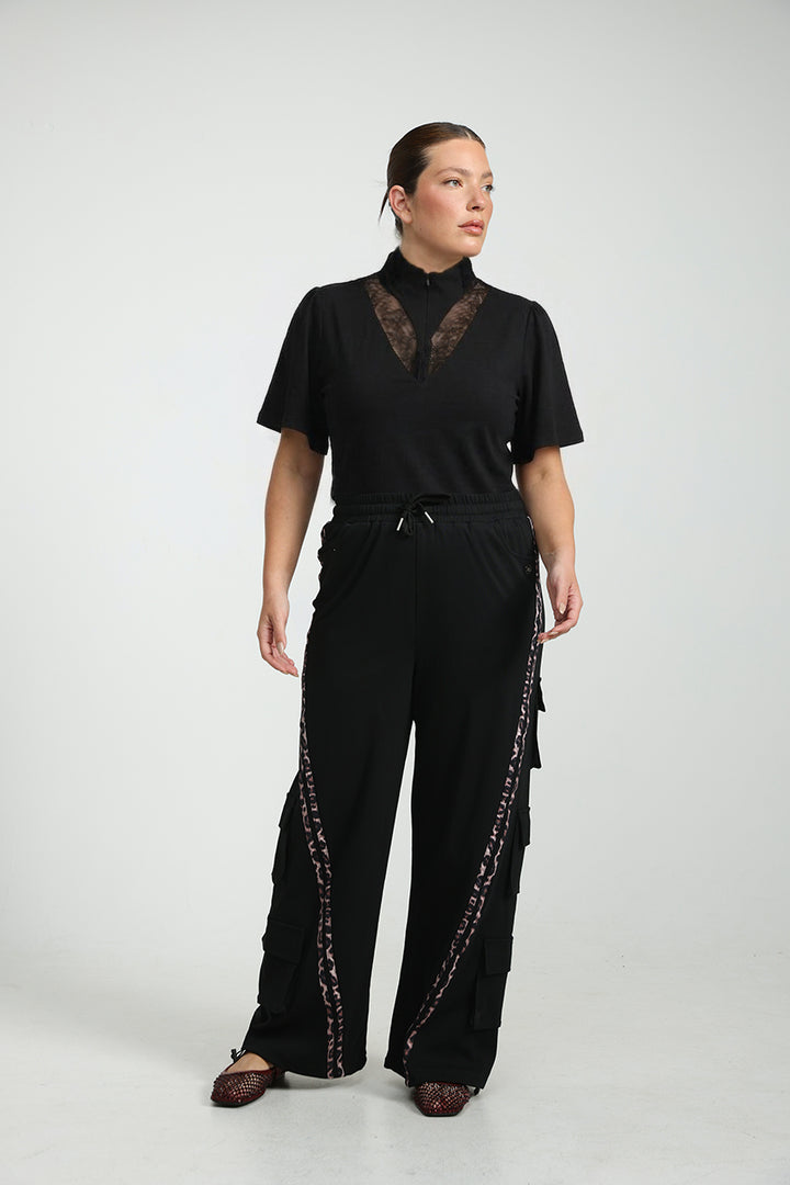 Adamon White Lace Polo