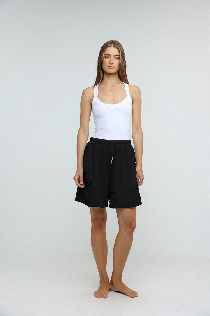 Saw Black Shorts