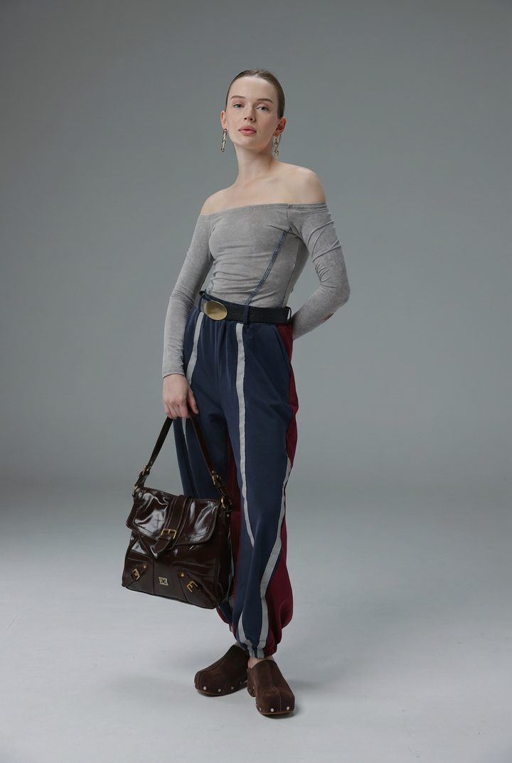 Buckle Pocket Brown Bag