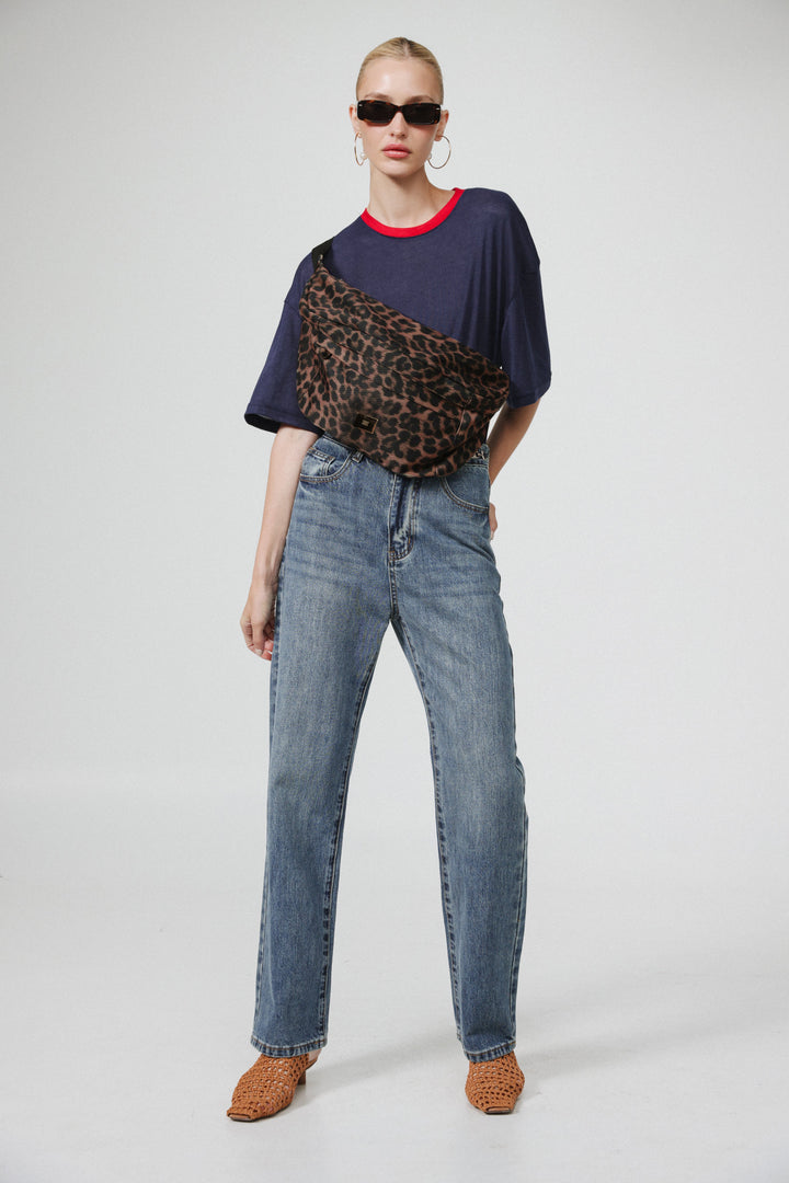 EE Huge Leopard Belt Bag