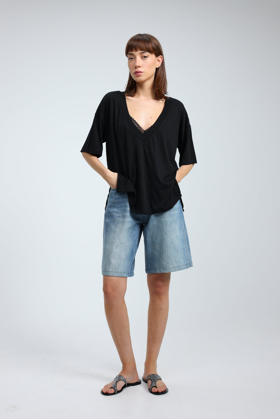 Clean32 Black V T-Shirt