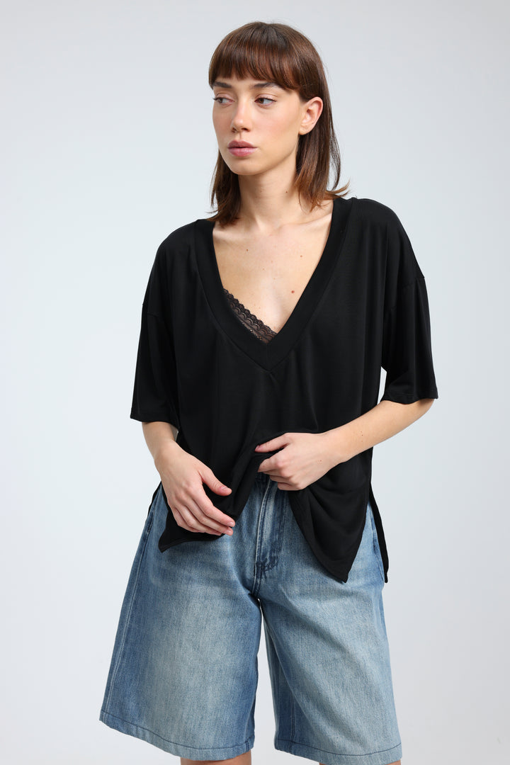 Clean32 Black V T-Shirt