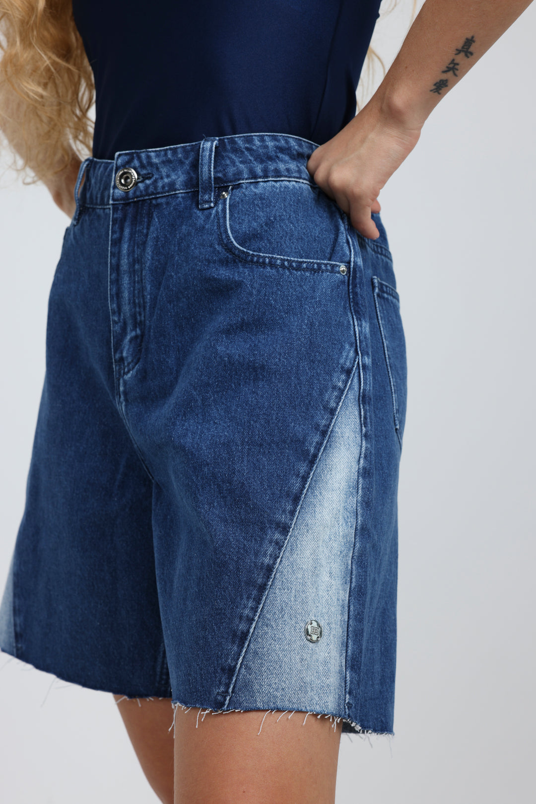 Star 501 Blue Mix Denim Shorts