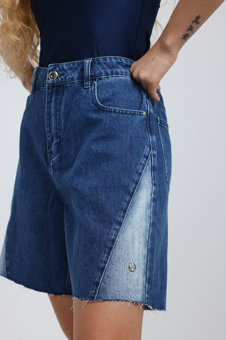 Star 501 Blue Mix Denim Shorts