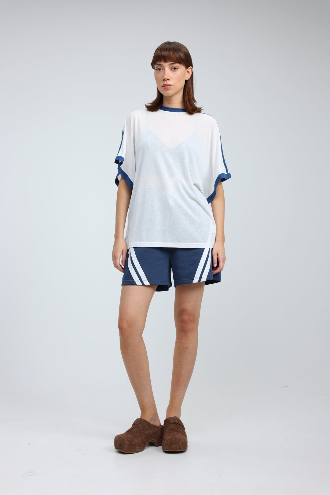 Fact Cream/Blue T-Shirt