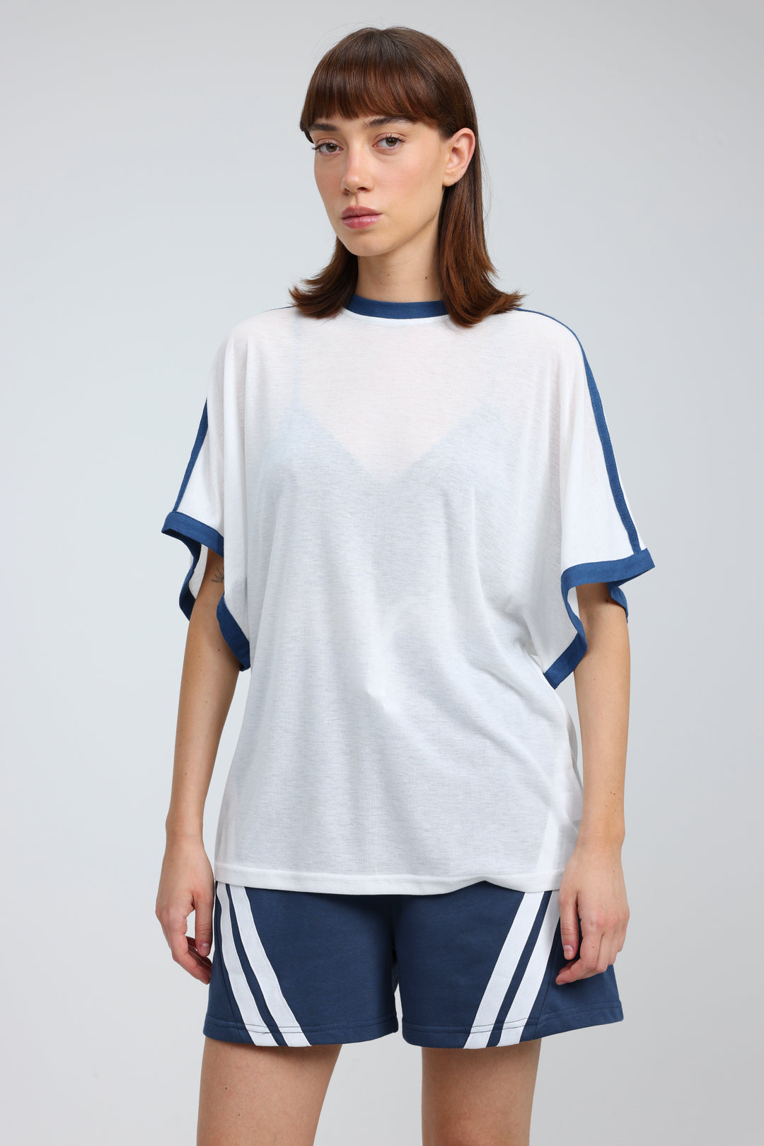 Fact Cream/Blue T-Shirt