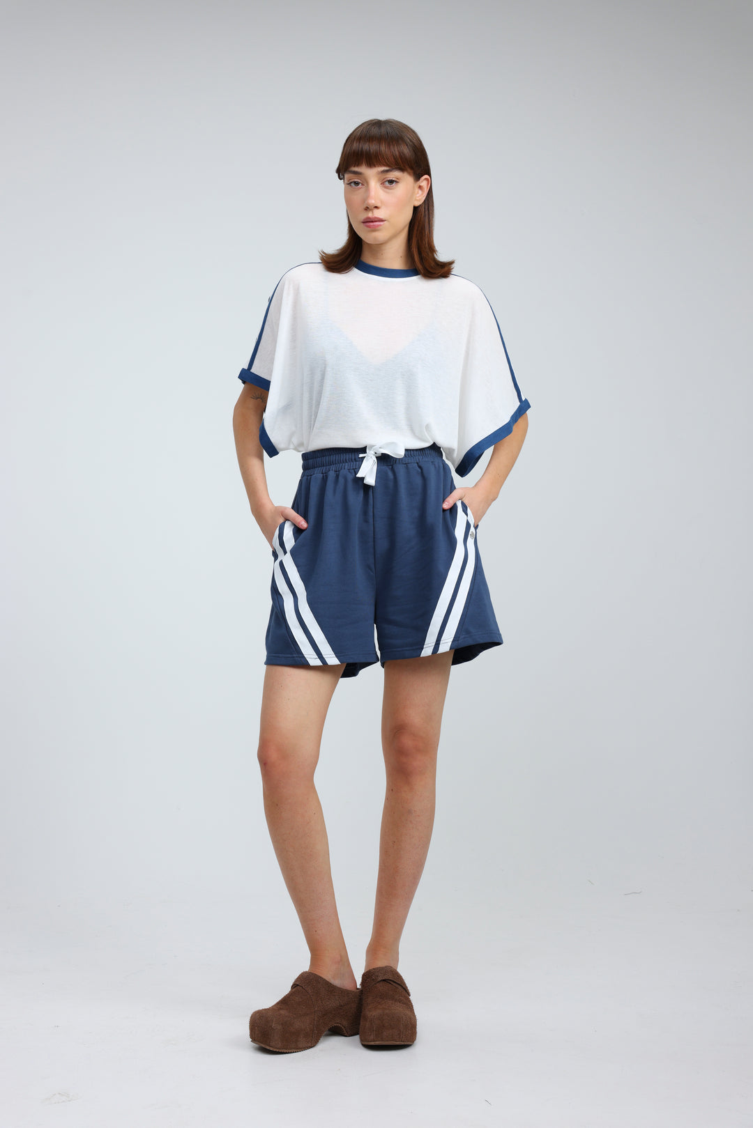 Fact Cream/Blue T-Shirt