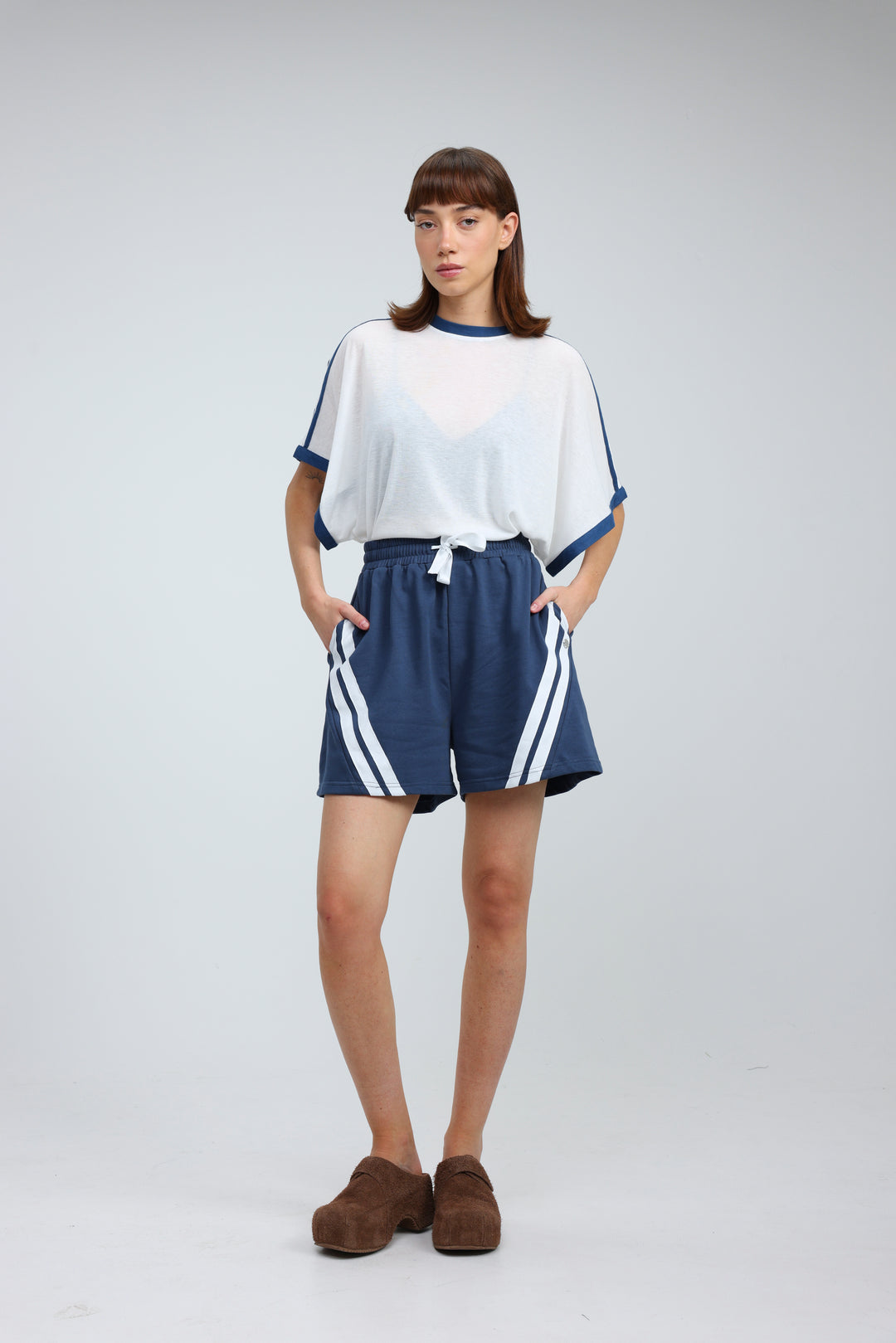 Fact Cream/Blue T-Shirt