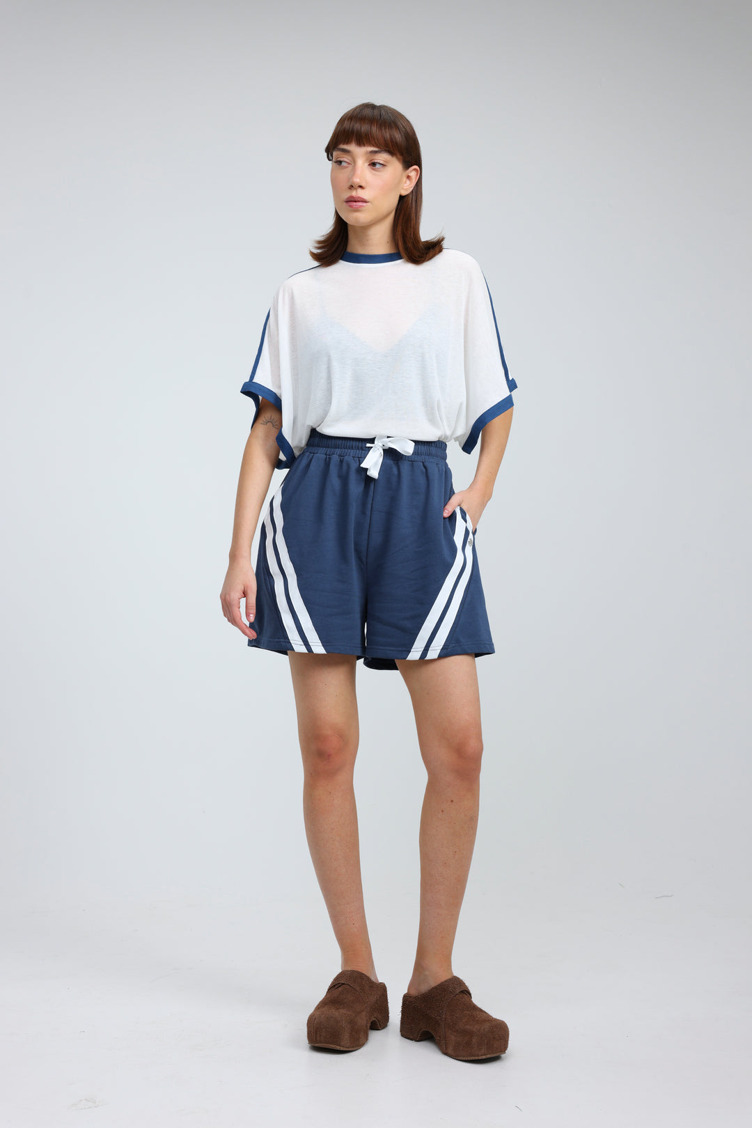 Fact Cream/Blue T-Shirt