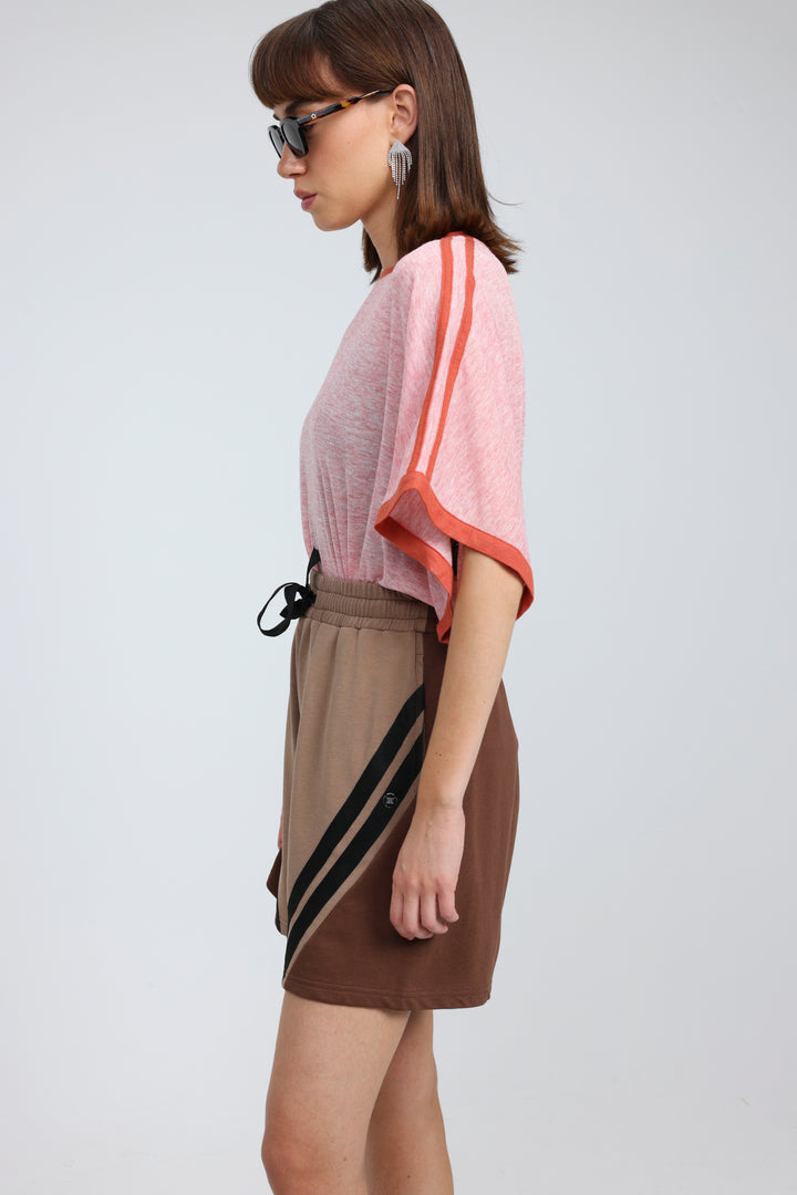 Too Cool Light Brown Mix Shorts